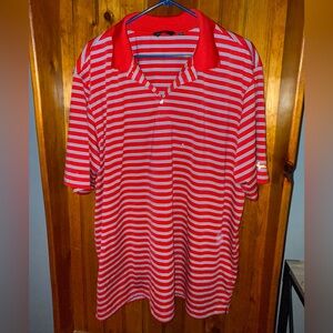 Walter‎ Hagen red blue stripe golf polo size 2XL